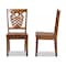 Baxton Studio Gervais Modern and Contemporary Transitional Walnut Brown Finished Wood 2-Piece Dining Chair Set 178-11383-Zoro - alternate 2